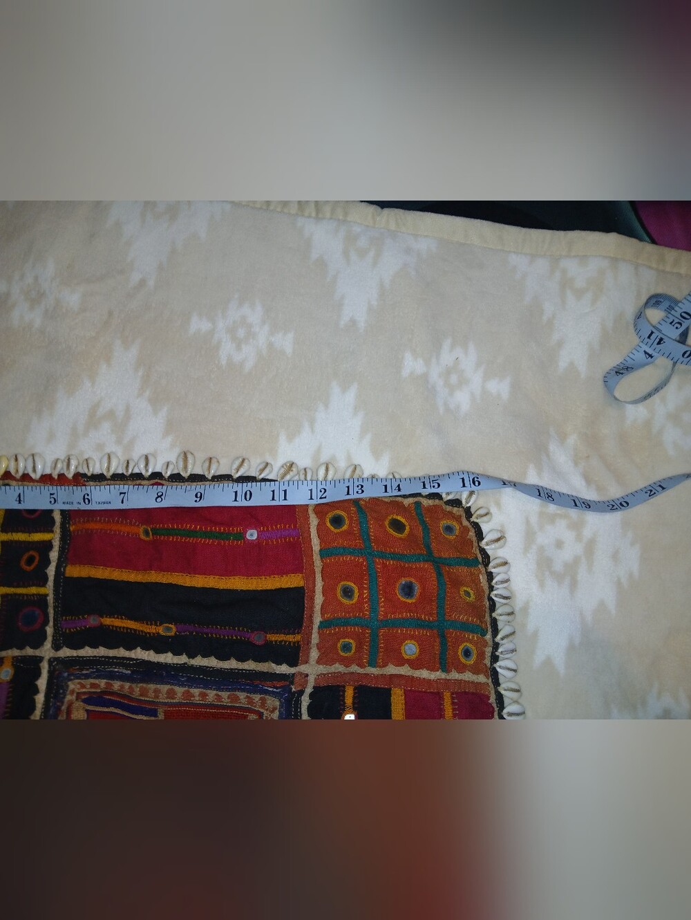 Vintage Hand Embroidered Banjara Textile Panel - Picture 6 of 6